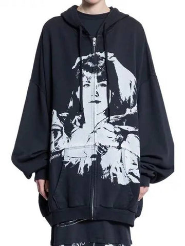 graphic hooded zip up - VAQUERA - BALAAN 1