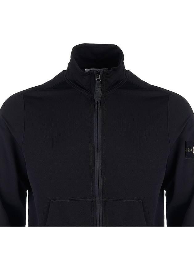 Compass Badge Regular Fit Cotton Track Jacket Black - STONE ISLAND - BALAAN 5