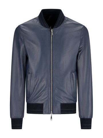 BLACK LEATHER JACKET - TAGLIATORE - BALAAN 1