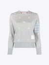 Nautical Embroidery Crew Neck Knit Top Grey - THOM BROWNE - BALAAN 2