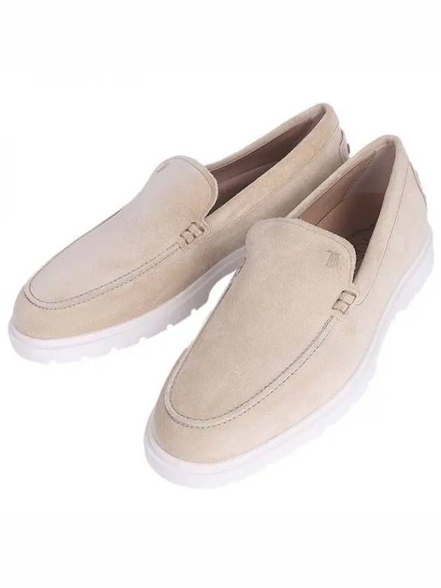 Casual Suede Slipper Loafers Beige - TOD'S - BALAAN 2