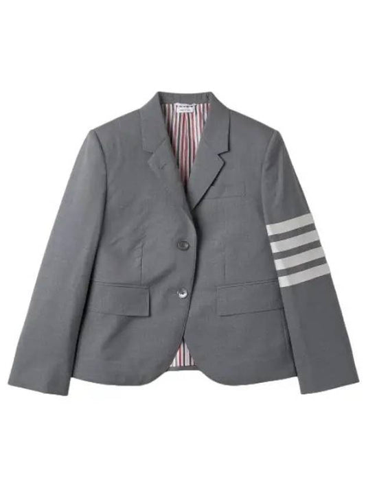 4 bar wool jacket gray suit blazer - THOM BROWNE - BALAAN 1