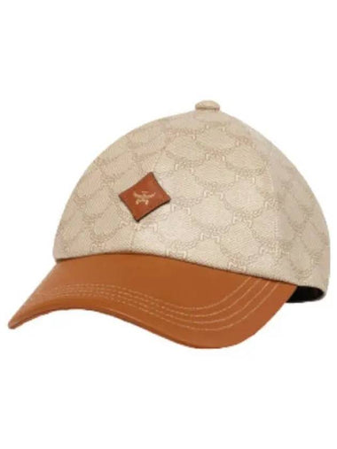 Loretos and leather monogram cap - MCM - BALAAN 1