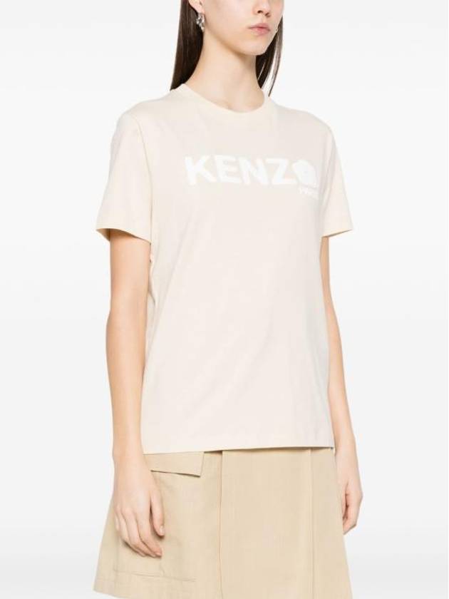 Boke Flower 2.0 Short Sleeve T-Shirt Cream - KENZO - BALAAN 5