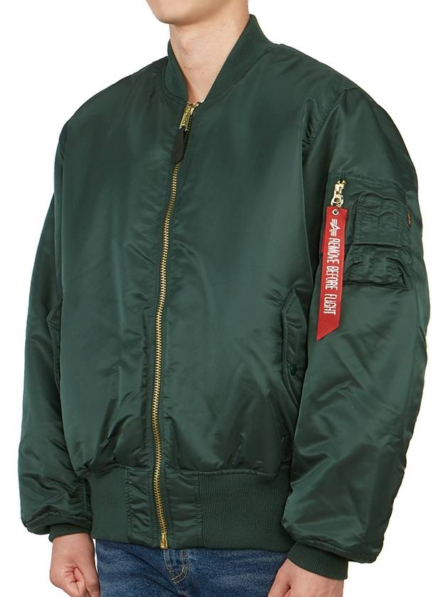 MA 1 Reversible Bomber Jacket Navy Green - ALPHA INDUSTRIES - BALAAN 5