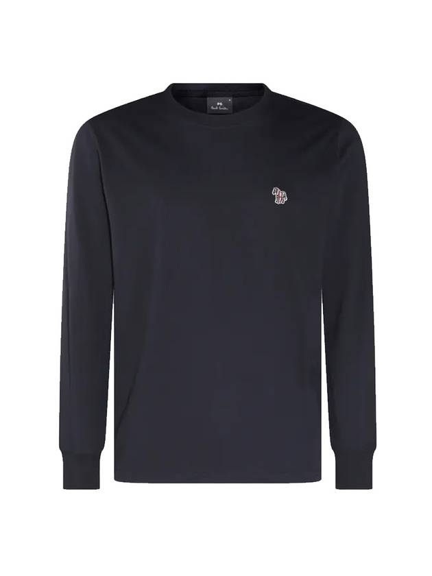 Zebra Logo Long Sleeve T-Shirt Navy - PAUL SMITH - BALAAN 1