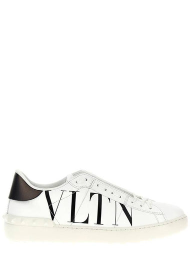 VLTN Leather Low Top Sneakers White - VALENTINO - BALAAN 1