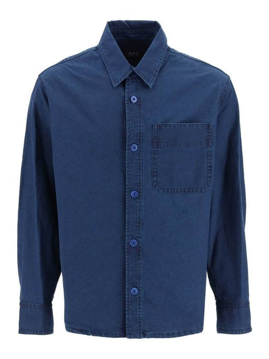 Basile Denim Long Sleeve Shirt Blue - A.P.C. - BALAAN 1