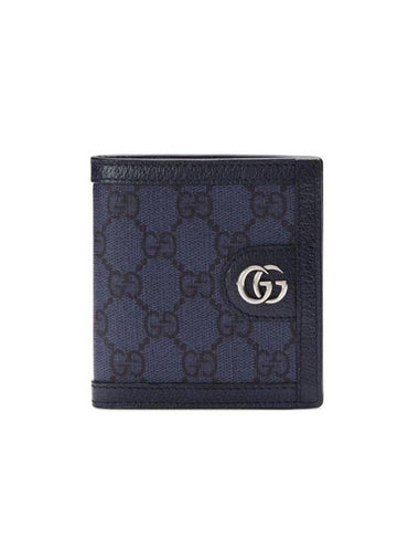 Ophidia GG Canvas Half Wallet Blue - GUCCI - BALAAN 1