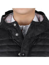 Men's 4 Bar Hooded Padding Black - THOM BROWNE - BALAAN 7