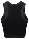 Women's Runway Bleach Washing Stud Sleeveless Black - ULKIN - BALAAN 3