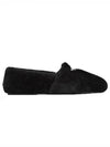 Triangle Logo Sabot Rampel Fur Slip-Ons Black - PRADA - BALAAN 2