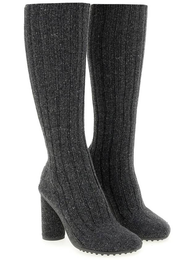 Atomic Knit Long Boots Anthracite - BOTTEGA VENETA - BALAAN 4