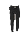 Dark Shadow Drawstring Cargo Track Pants Black - RICK OWENS - BALAAN 1