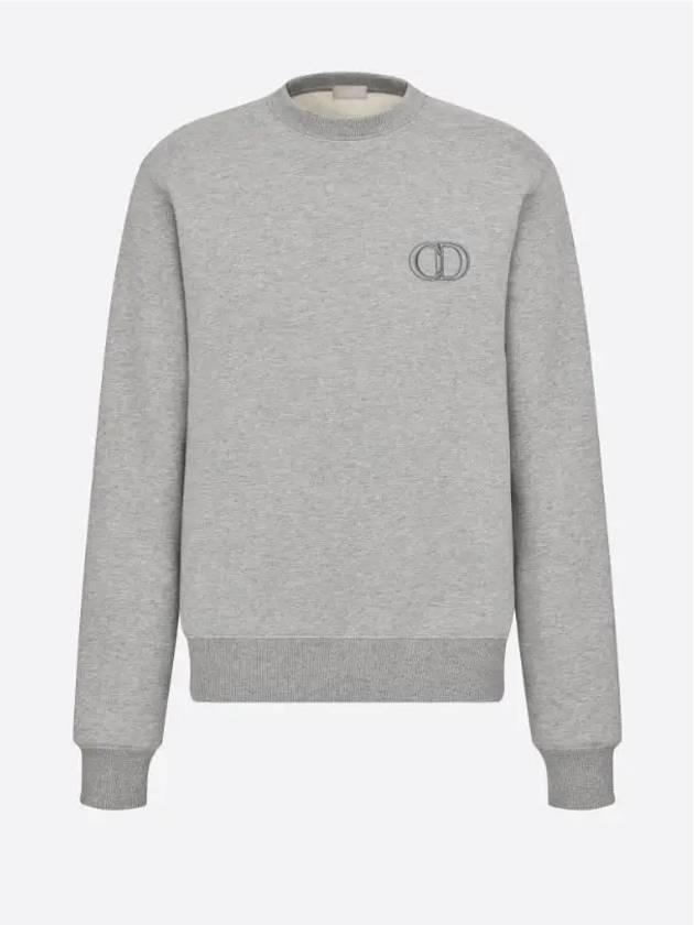 CD Icon Cotton Sweatshirt Grey - DIOR - BALAAN 2