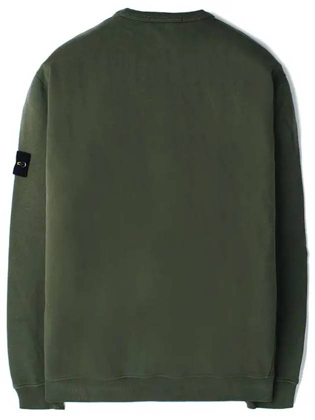 Wappen Patch Crew Neck Cotton Sweatshirt Musk Green - STONE ISLAND - BALAAN 3