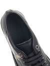 Men's Leather Low Top Sneakers Black - LANVIN - BALAAN 8