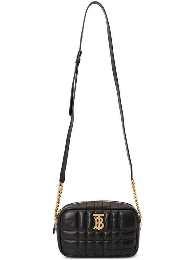 Quilted Leather Mini Lola Camera Shoulder Bag Black - BURBERRY - BALAAN 8