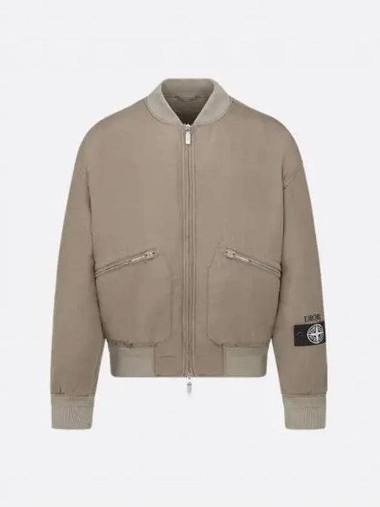 x Stone Island Bomber Jacket Brown - DIOR - BALAAN 2