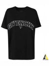 College Embroidered Logo Short Sleeve T-Shirt Black - GIVENCHY - BALAAN 2