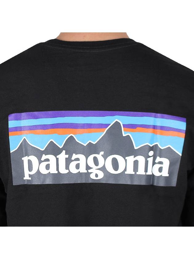 P 6 Logo Responsibili Short Sleeve T-Shirt Black - PATAGONIA - BALAAN 8