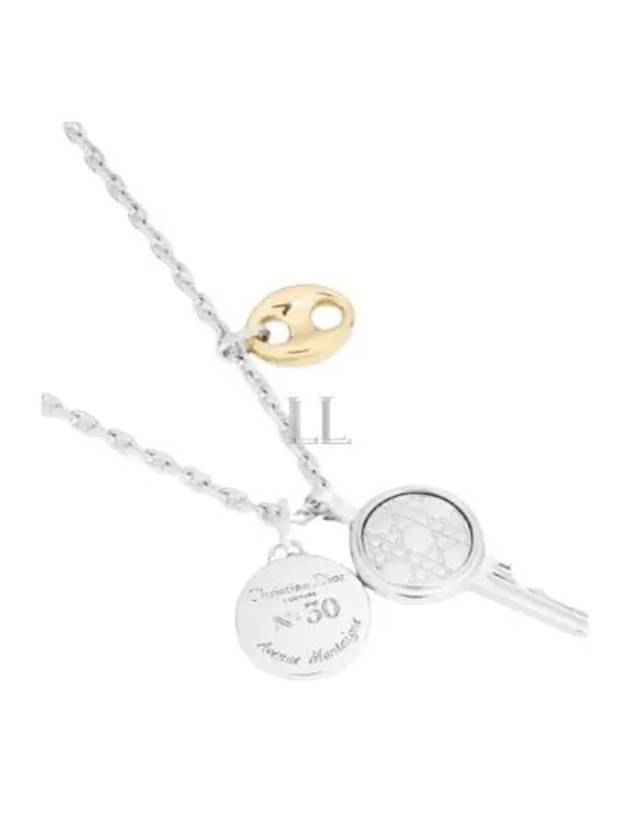 Cannage Pendants Necklace Silver - DIOR - BALAAN 2