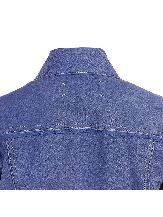 Back Stitch Logo Denim Jacket Purple - MAISON MARGIELA - BALAAN 7