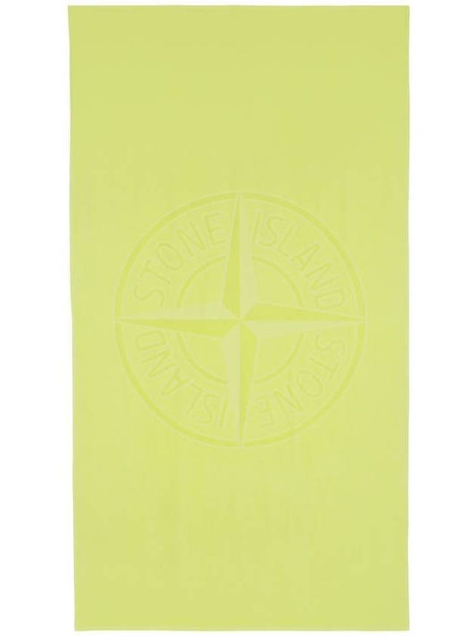 Logo Beach Towel Lemon - STONE ISLAND - BALAAN.