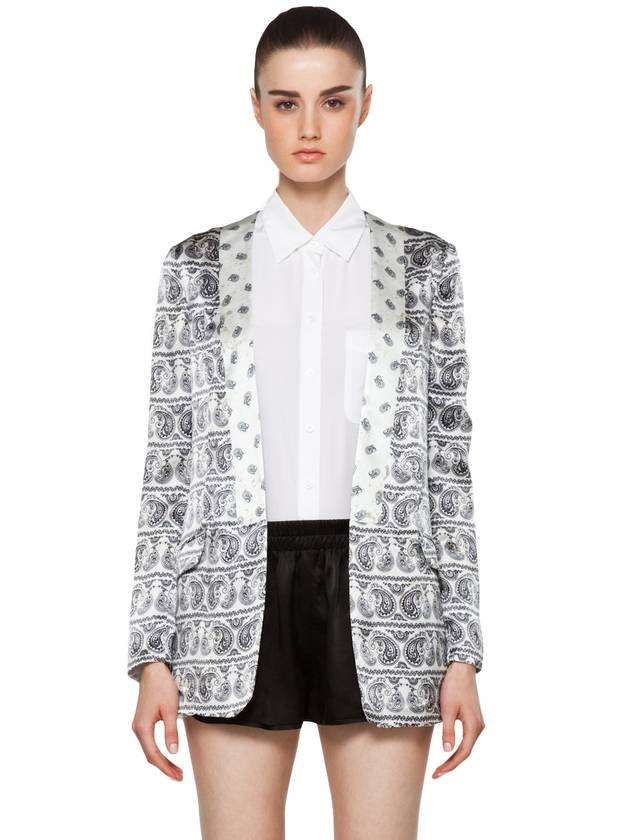 PIERRE reversible bandana blazer IN WHITE - BALMAIN - BALAAN 1