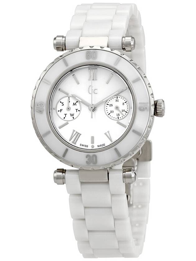 Guess Mother of Pearl Dial Ladies Ceramic Watch I35003L1S - GUESS - BALAAN 1