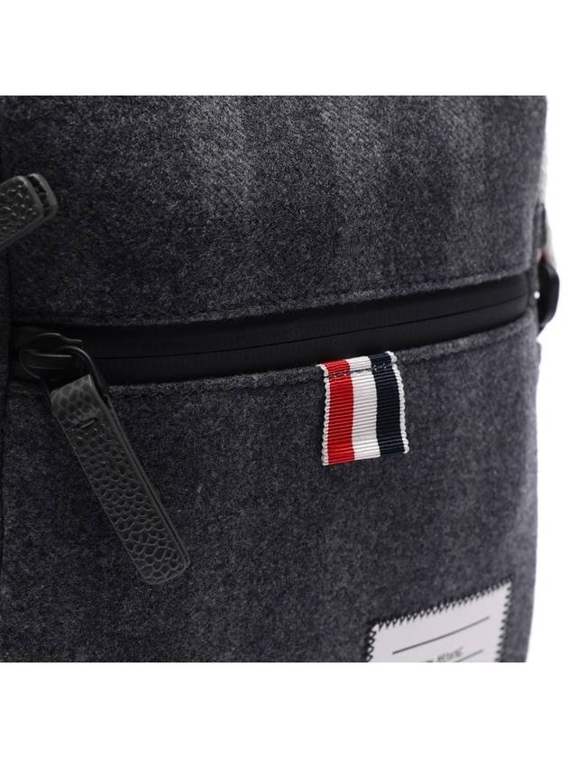 Diagonal Stripe Strap Camera Cross Bag Medium Grey - THOM BROWNE - BALAAN 6