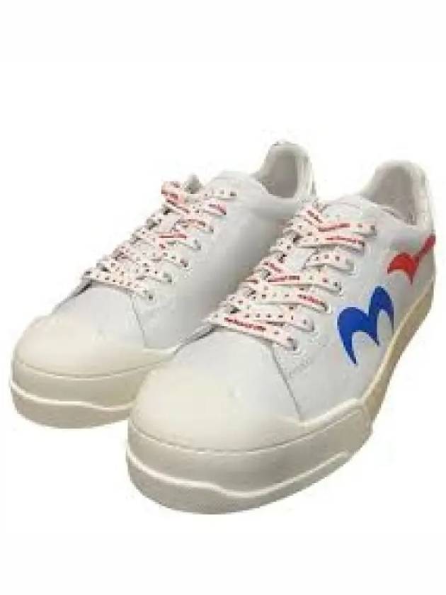 Plain Toe Rubber Sole Low Top Sneakers White - MARNI - BALAAN 1