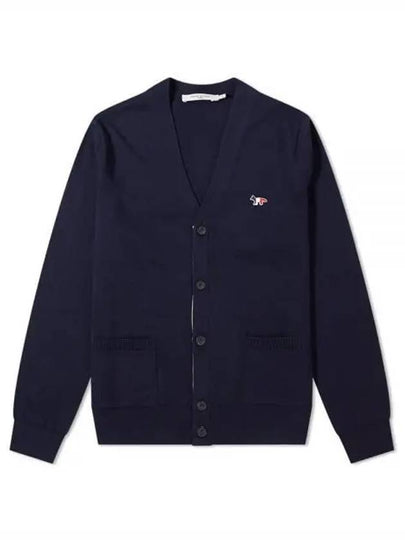 Tricolor Fox Patch Classic Cardigan Navy - MAISON KITSUNE - BALAAN 2