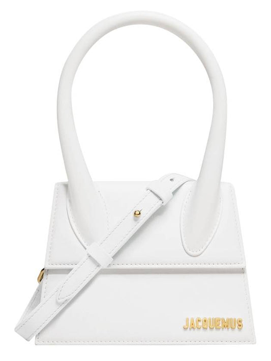 Le Chiquito Moyen Medium Leather Tote Bag White - JACQUEMUS - BALAAN 2