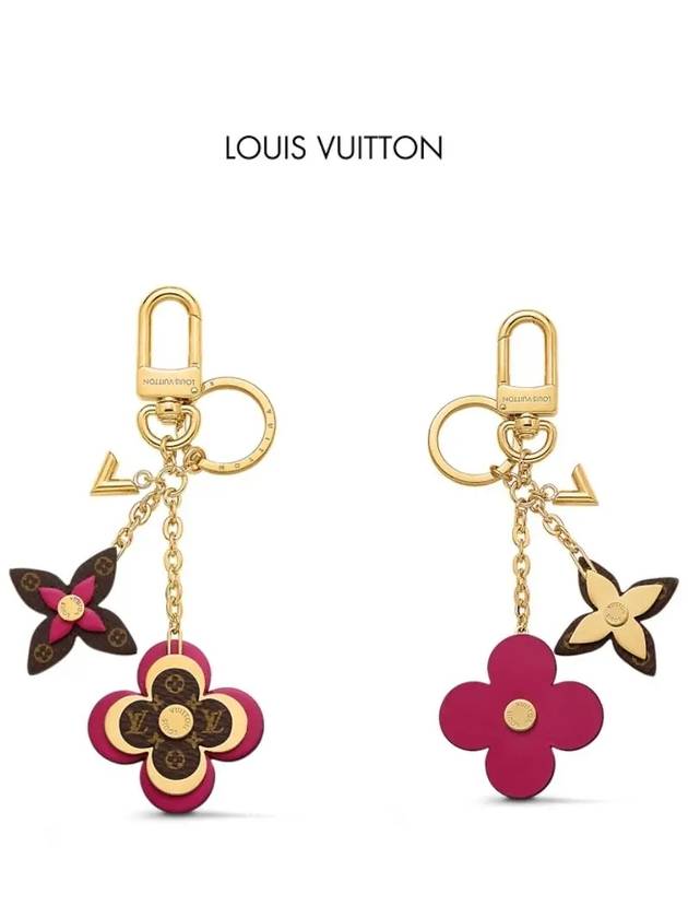 Women's Blooming Flower Bag Charm Key Holder Gold - LOUIS VUITTON - BALAAN 2