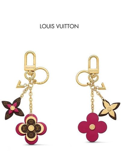 Women's Blooming Flower Bag Charm Key Holder Gold - LOUIS VUITTON - BALAAN 2