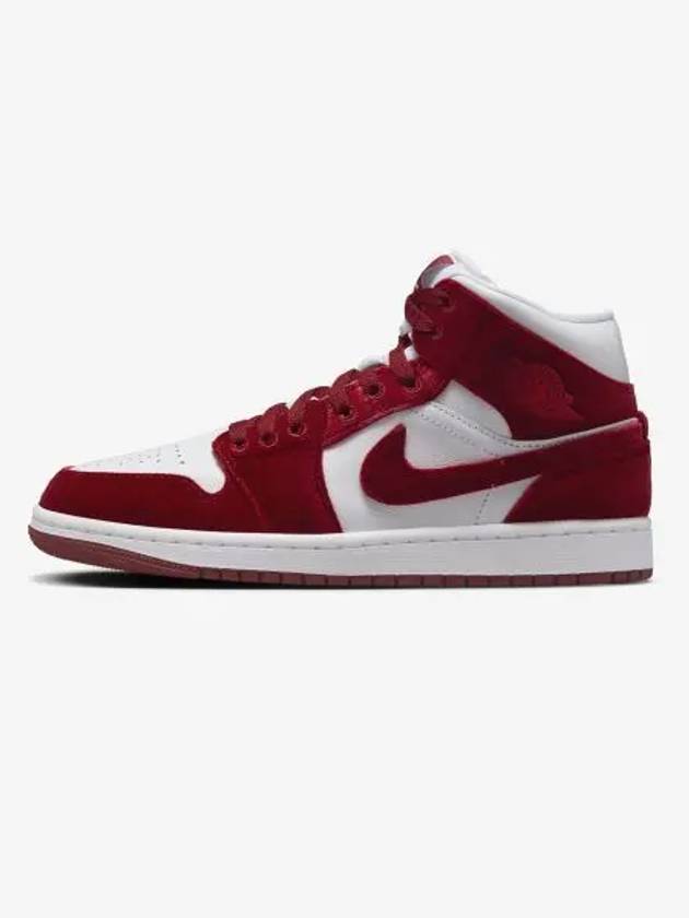 Air Jordan 1 Mid SE W White Team Red Black FZ3334 100 - NIKE - BALAAN 2