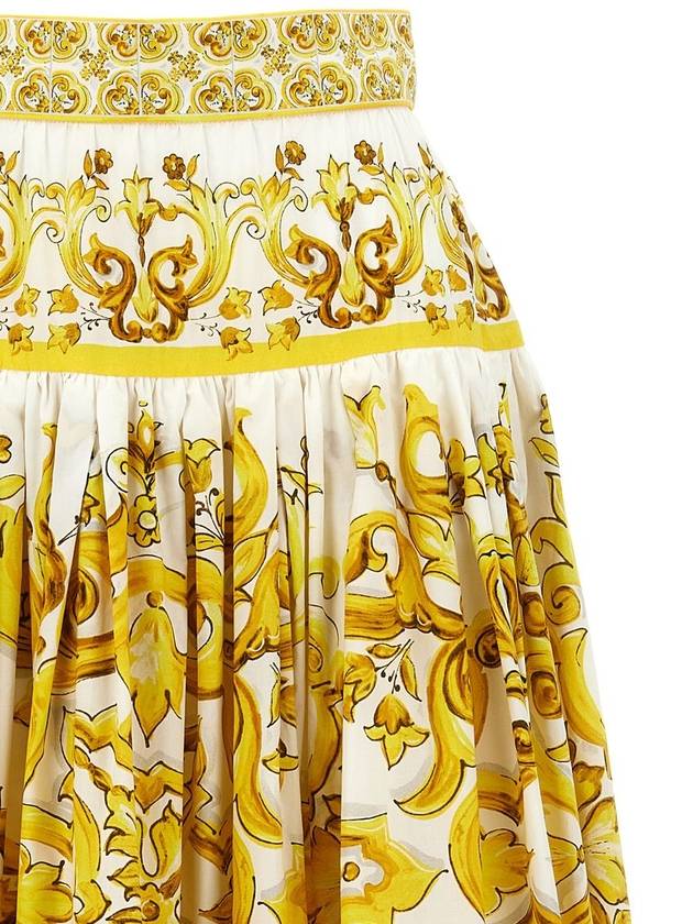 Dolce & Gabbana Printed Poplin Skirt - DOLCE&GABBANA - BALAAN 3