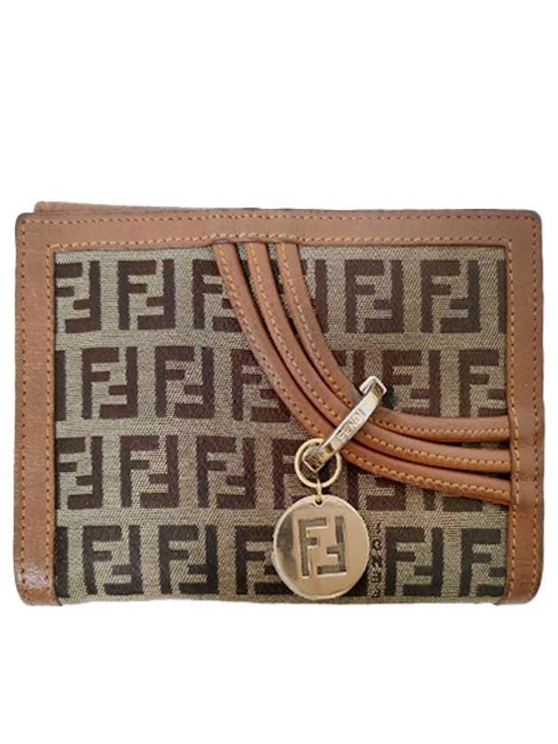 Zucca pattern bifold wallet - FENDI - BALAAN 1