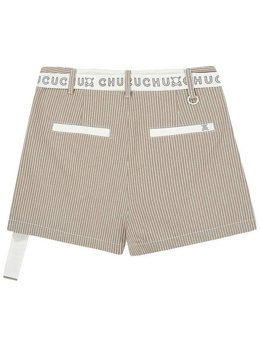 C23MPT001W Striped Culotte Pants Beige - CHUCUCHU - BALAAN 2