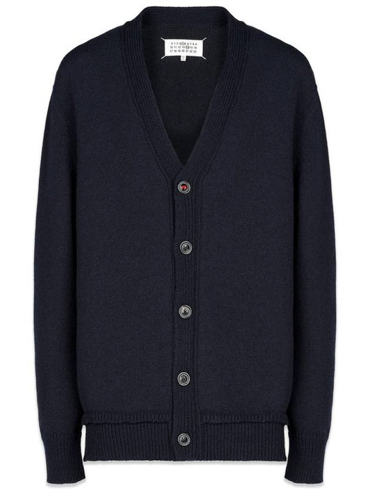 Elbow Patch Cardigan Navy - MAISON MARGIELA - BALAAN 2