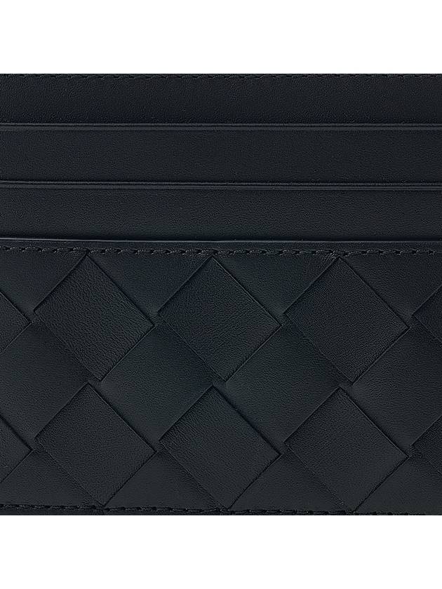 Intrecciato Leather Card Wallet Black - BOTTEGA VENETA - BALAAN 7