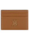 Monogram Logo Leather Card Holder Brown - BURBERRY - BALAAN 2