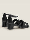 Encens 50 Strap Calfskin Sandals Noir - HERMES - BALAAN 5