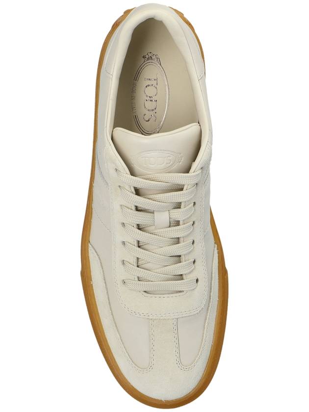 Tod’s Suede Sneakers, Men's, Cream - TOD'S - BALAAN 6