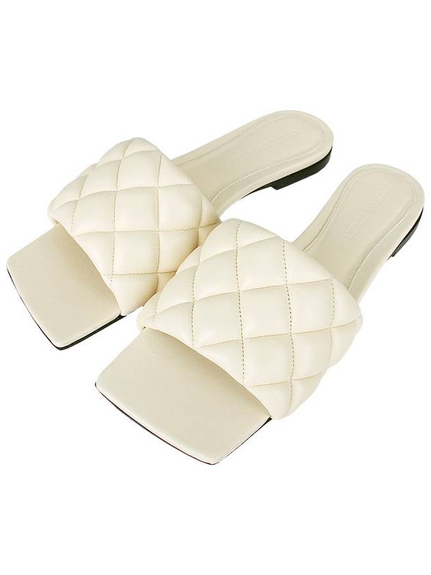 Padded Quilted Slippers Ivory - BOTTEGA VENETA - BALAAN 2