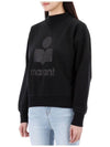 Moby Logo Print Sweatshirt Black - ISABEL MARANT - BALAAN 4