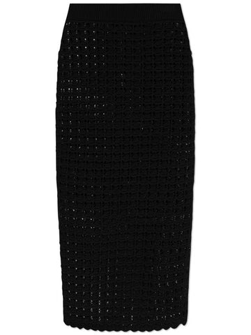 Dolce & Gabbana Wool Skirt, Women's, Black - DOLCE&GABBANA - BALAAN 1