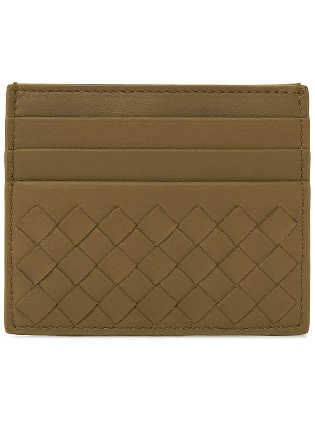 Intrecciato Weaving Card Wallet Brown - BOTTEGA VENETA - BALAAN 3