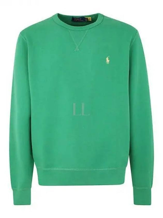 Embroidered Logo Pony Crew Neck Sweatshirt Green - POLO RALPH LAUREN - BALAAN 2